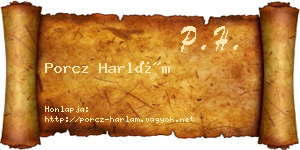 Porcz Harlám névjegykártya